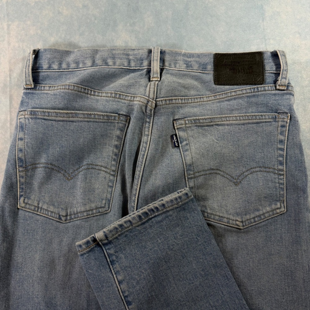 Levi's Made & Crafted 501 Jeans Mens 28x30 Light Wash Distressed Blue Tab Big E